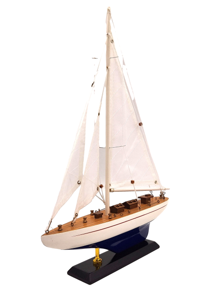 Trämodell av yacht Höjd 42cm – M1