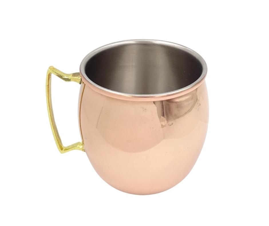 Kopparmugg av rostfritt stål 304 - Kapacitet 500ml belagd med ett lager koppar - MM7012