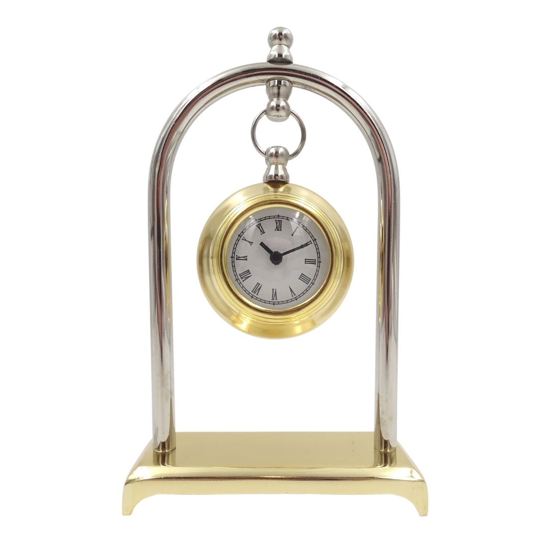 Vintage retro spisklocka – dekorativ skrivbordsklocka - M02