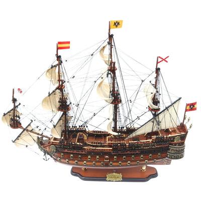 Modell av segelfartyget San Felipe 80 cm, med möjlighet till personlig gravyr