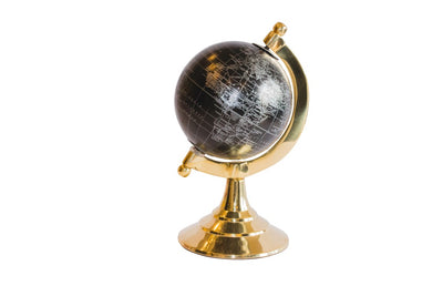 Dekorativ jordglob svart & guld – MMG004S