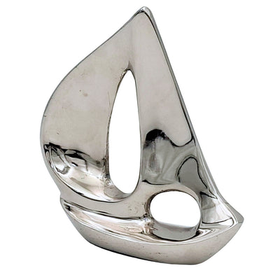 Elegant silverfärgad aluminiumbåt 12,5 cm med gravyrmöjlighet