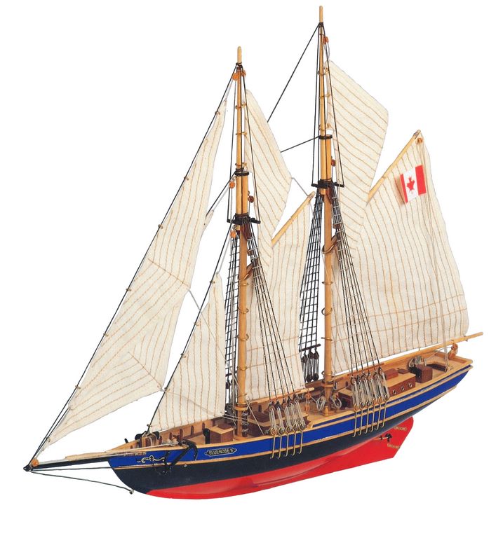Bluenose II – skonare - trämodell för limning