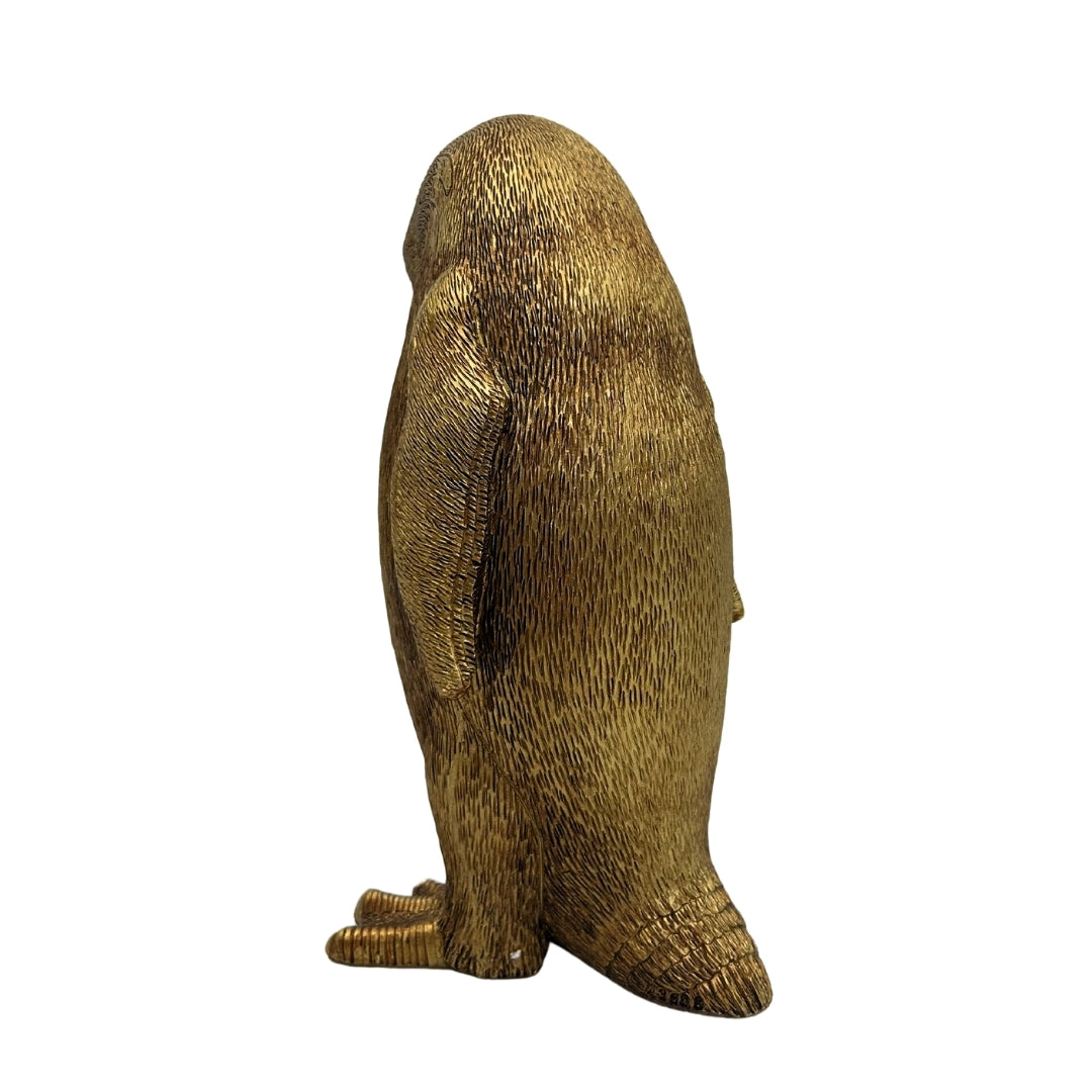 Dekorativ figur Gyllene pingvin Höjd 20,5 cm – 3989FJZ