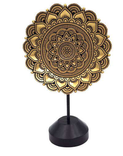 Oval mandalafigur - buddhistisk dekoration - 35cm - 44032FJH
