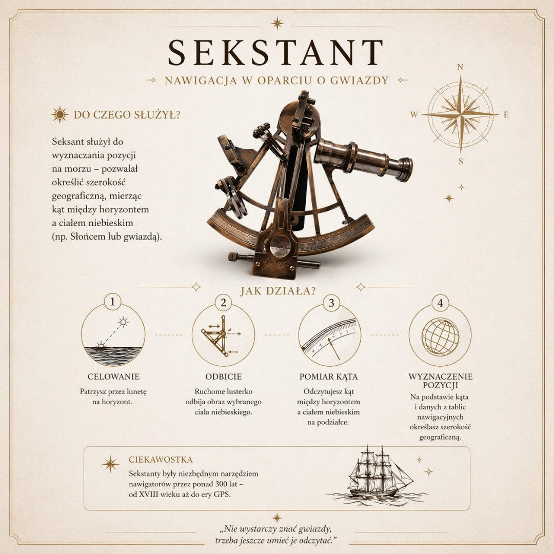 Stor mässingssextant – present till seglare - NSHB