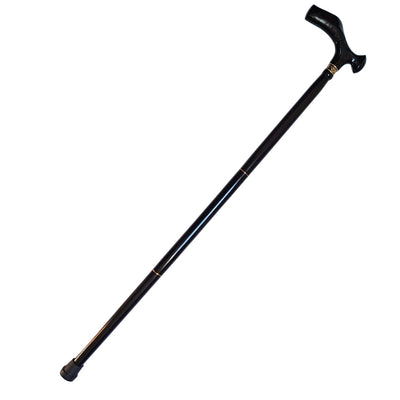 Elegant hopfällbar käpp med metallhandtag