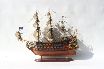 Lyxig modell av segelfartyget Soleil Royal 65 cm - SOL6, med möjlighet till personlig gravyr