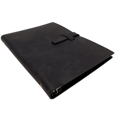 Elegant A5-läderanteckningsbok vintage retro med lås – dagbok/journal – EE4