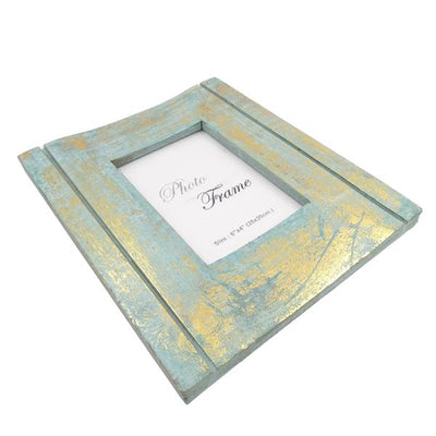 Fotoram i trä guld-mint - 30898 - fotoformat 15x10cm