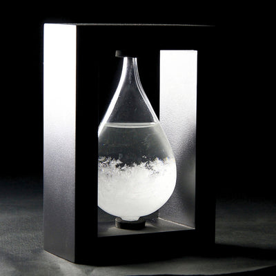 Fitzroys Stormbarometer i Träinfattning - Droppe Storm Glass – BAW1