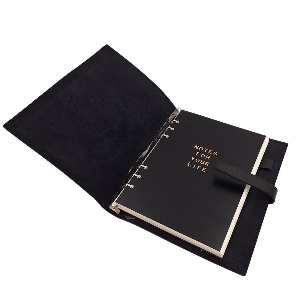 Elegant A5-läderanteckningsbok vintage retro med lås – dagbok/journal – EE4
