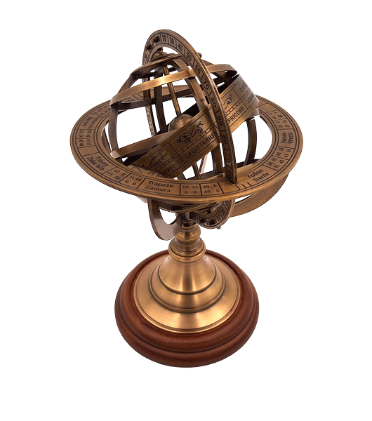 Astrolabium i mässing – höjd 21cm - AMG140