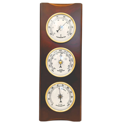 Elegant väderstation – barometer, termometer och hygrometer, 36cm, retro - YG336