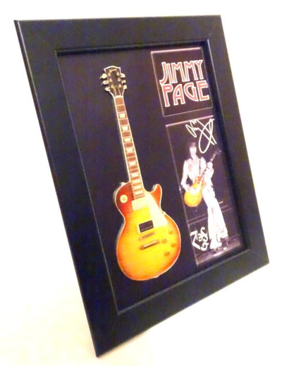 Minigitarr i stil med Jimmy Page i ram FMG-012
