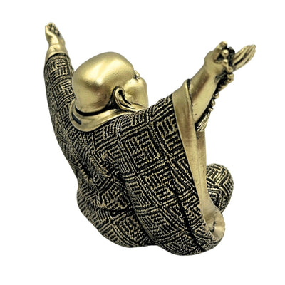 Buddhafigur – glad Buddha – gyllene dekoration - 4406FJH