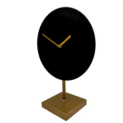 Elegant rund metallklocka - 4122