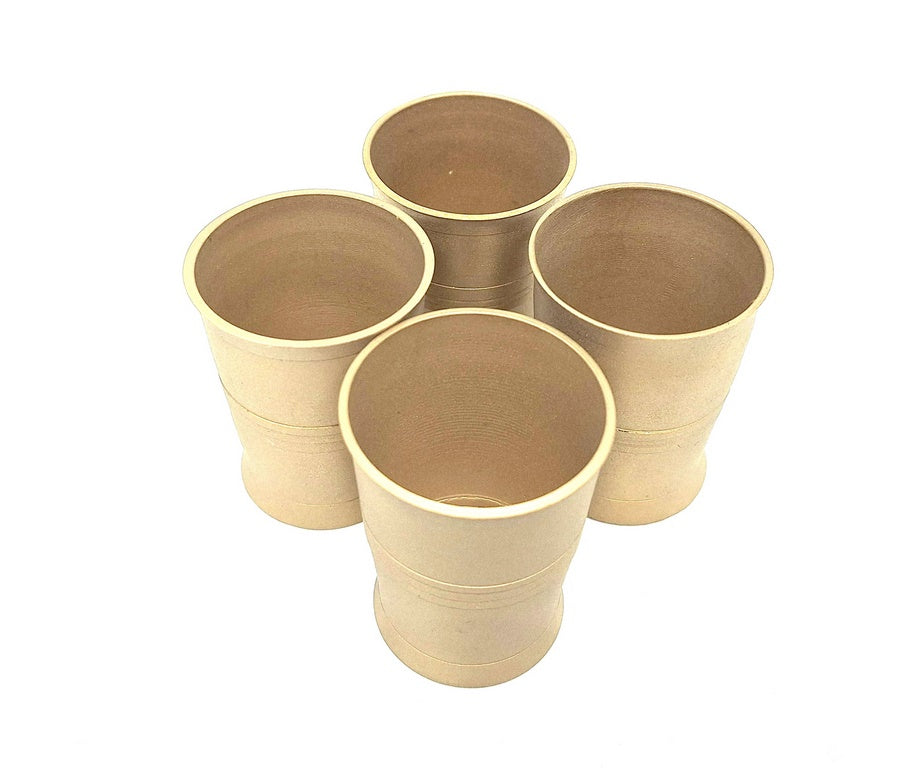 Set med 4 glas - mässing, matt – SEK