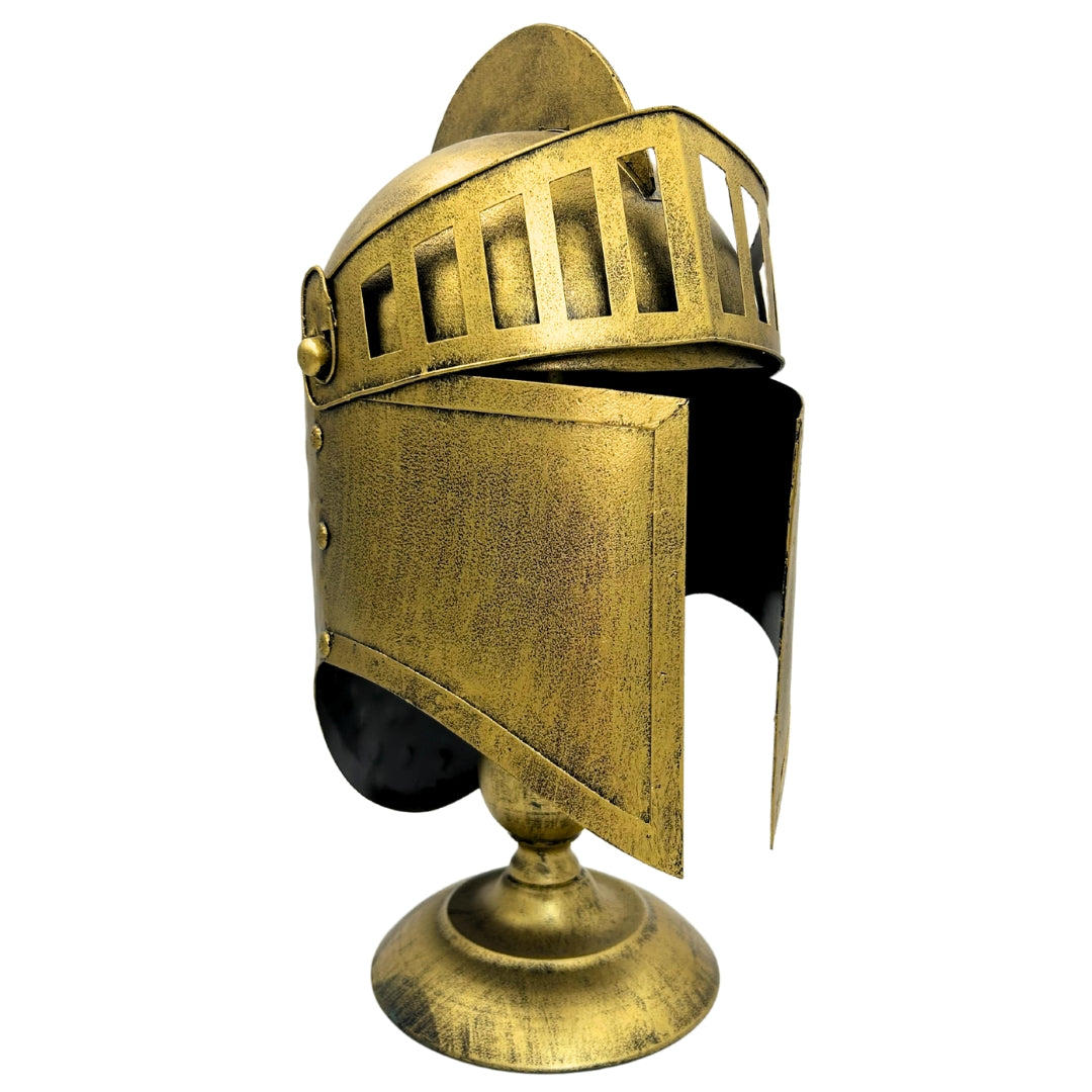 Grekisk dekorationshjälm retro – metallreplika – 6646A