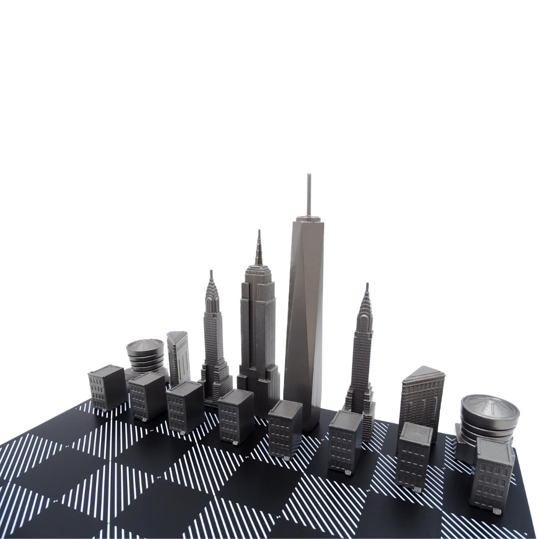 Designschack Skyline New York i rostfritt stål – NY