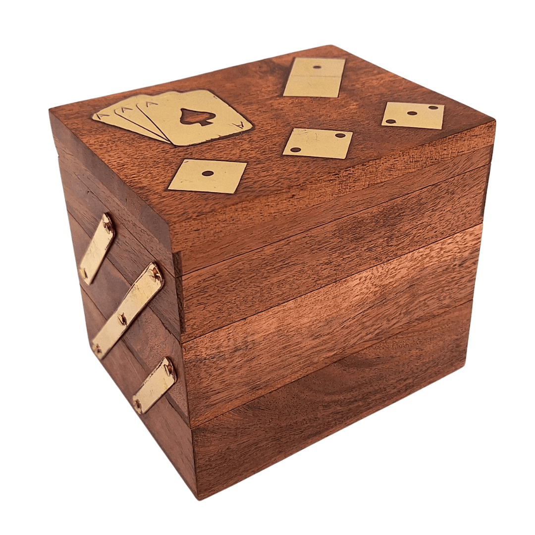Elegant Spelset 3i1 - Kort Tärningar Domino - DNU-101