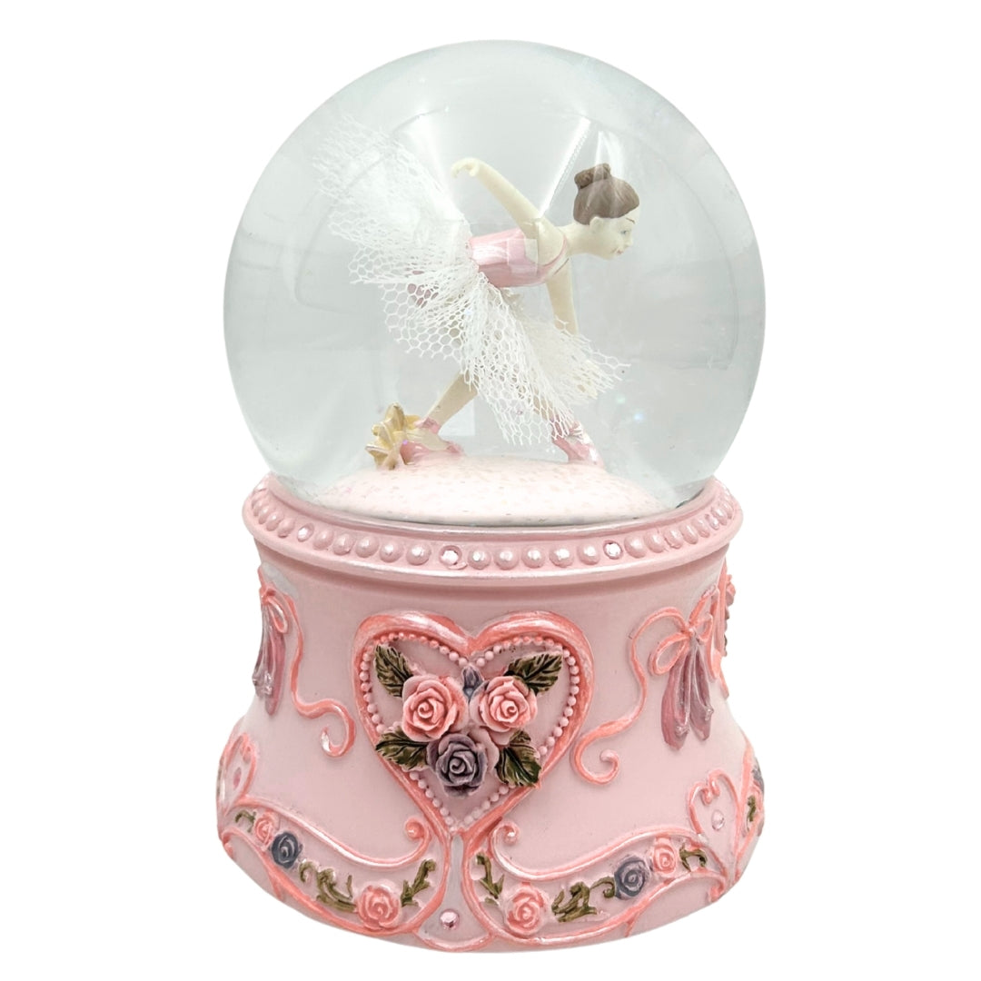 Speldosa Dansande Ballerina i Glaskula 15cm – MG-963