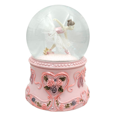 Speldosa Dansande Ballerina i Glaskula 15cm – MG-963