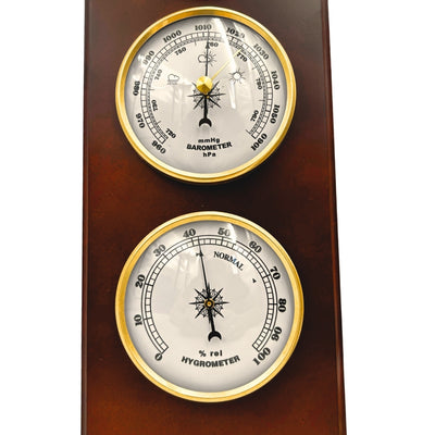 Elegant väderstation – barometer, termometer och hygrometer, 36cm, retro - YG336