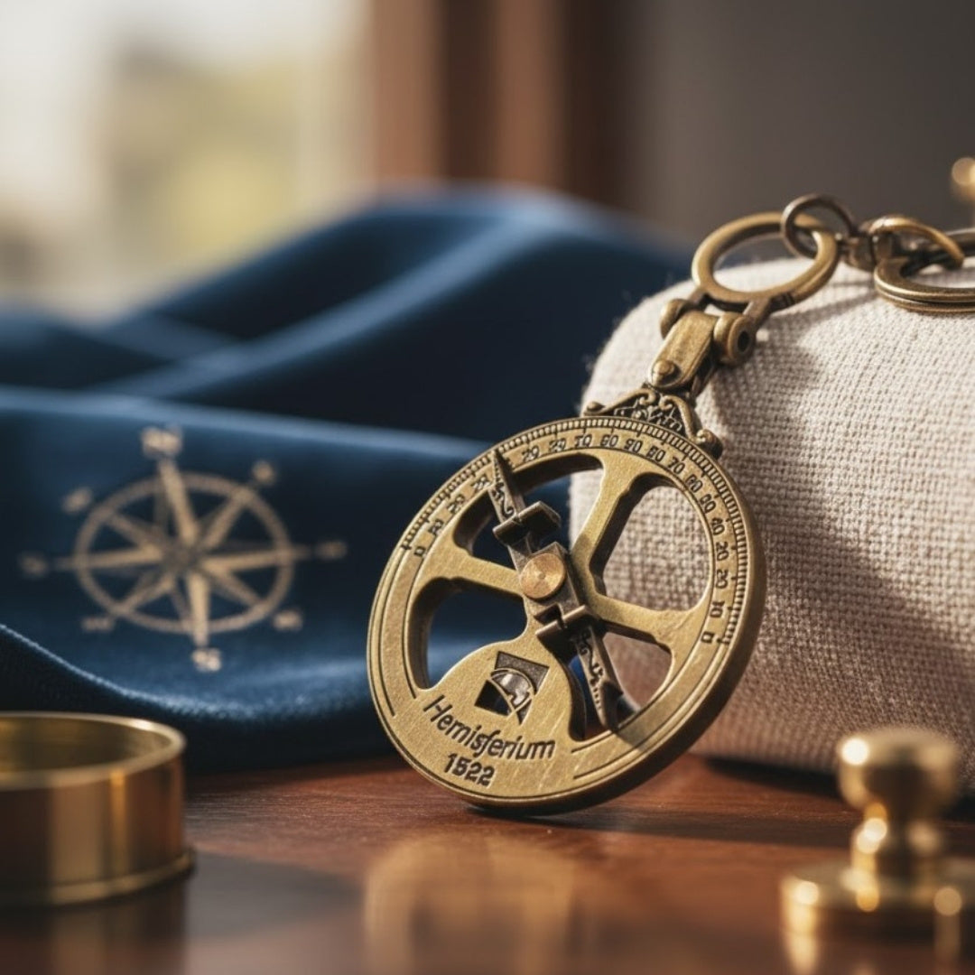 Maritim nyckelring astrolabium - H82