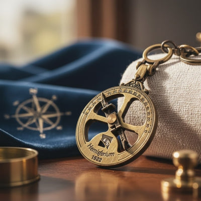 Maritim nyckelring astrolabium - H82