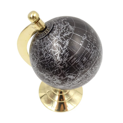 Dekorativ jordglob svart & guld – MMG004S