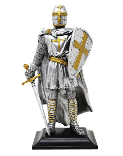 Riddare - korsfarare - stor figur i polyresin - MC-36049