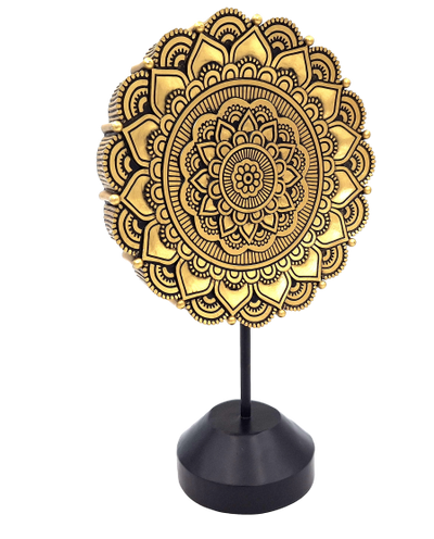 Oval mandalafigur - buddhistisk dekoration - 35cm - 44032FJH