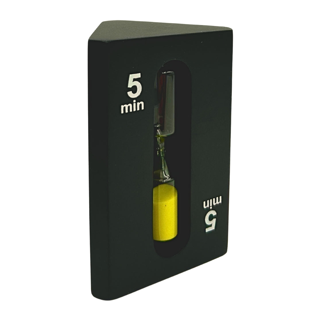 Timglas 1-3-5 minuter Tresidigt Svart - Perfekt för brädspel - STW6