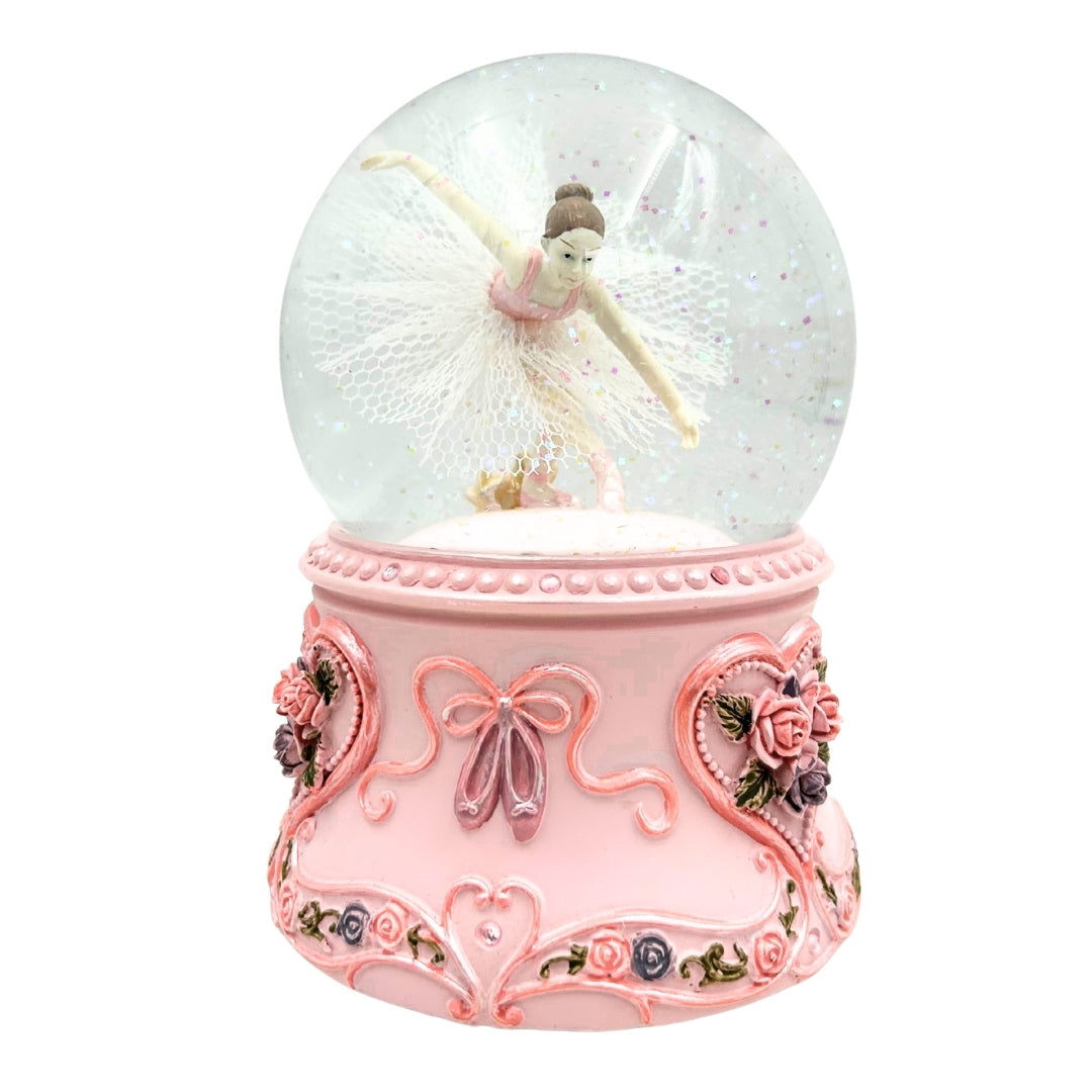 Speldosa Dansande Ballerina i Glaskula 15cm – MG-963