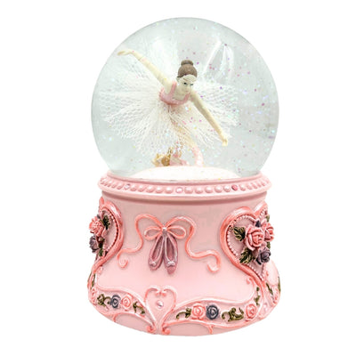 Speldosa Dansande Ballerina i Glaskula 15cm – MG-963