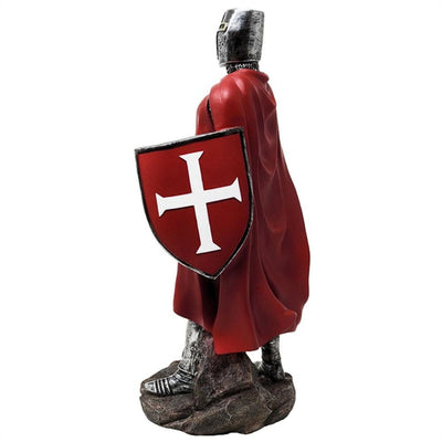 30 cm stor korsriddarfigur i polyresin med möjlighet till personlig gravyr