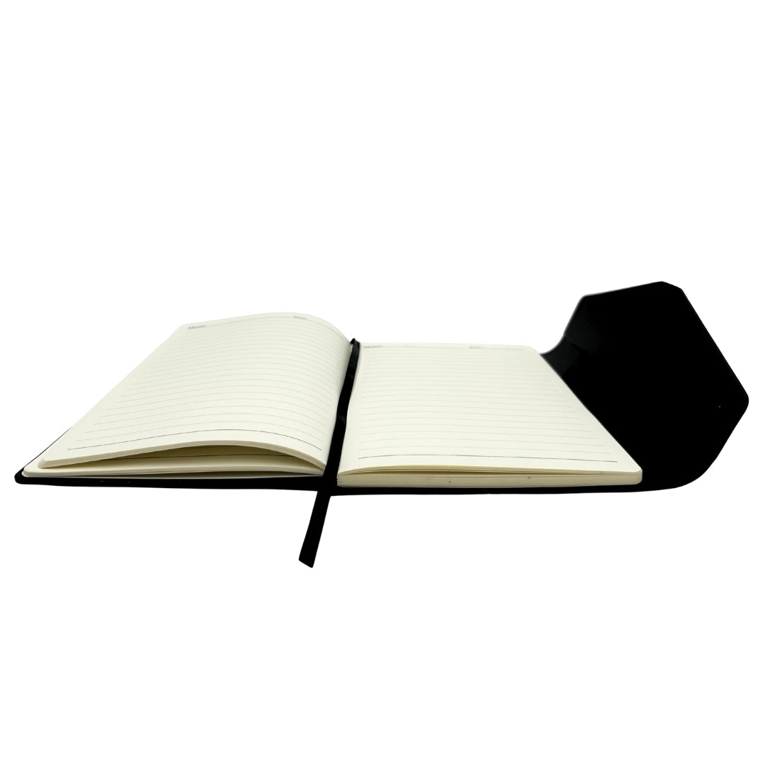 Elegant premium-presentset – A5-anteckningsbok med penna och USB-minne 16GB i ask – svart-guld – EE9