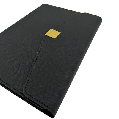 Elegant premium-presentset – A5-anteckningsbok med penna och USB-minne 16GB i ask – svart-guld – EE9