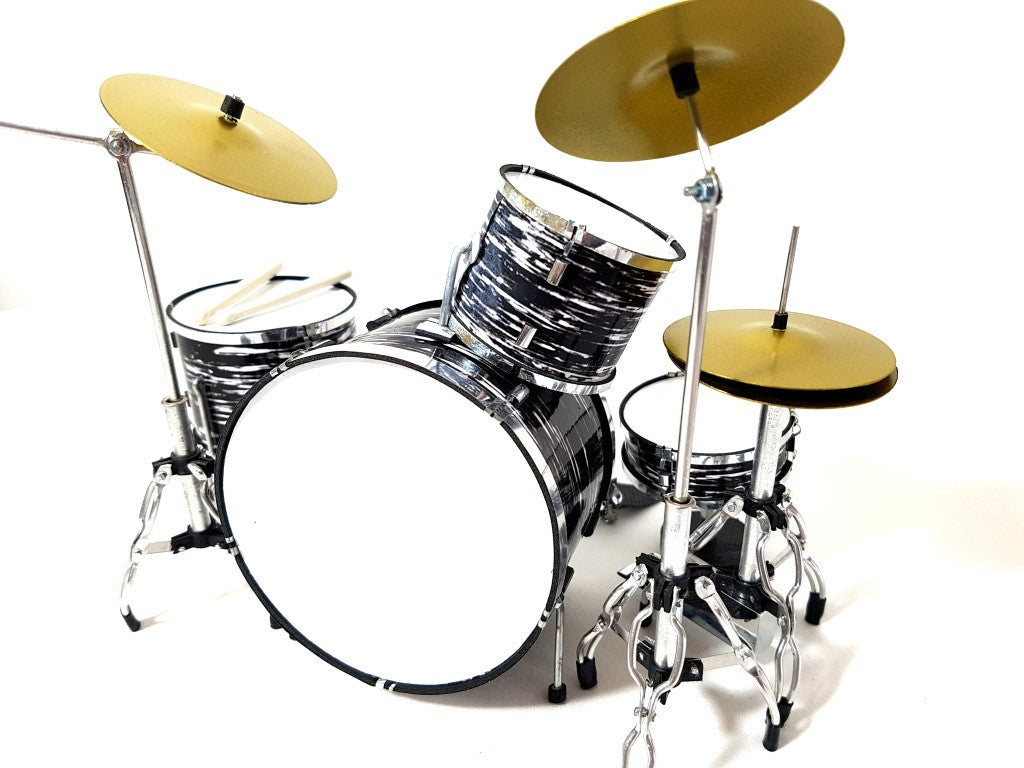 Mini trumset svart-vitt MDR-0015 – skala 1:5