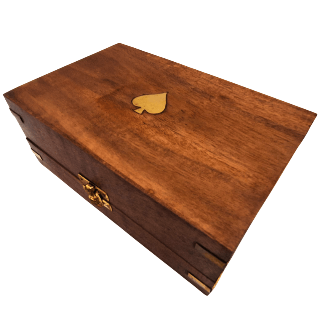 Elegant Pokerset i Trälåda – 100 marker - DNU-102