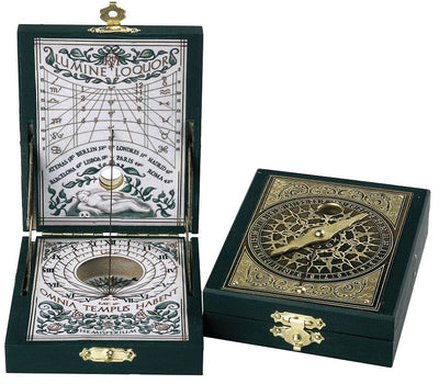 Solur med kompass Kepler-diptyk – replika – H04