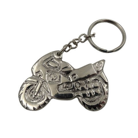Nyckelring i metall med motorcykel i elegant ask – present till motorcyklist - MT203A