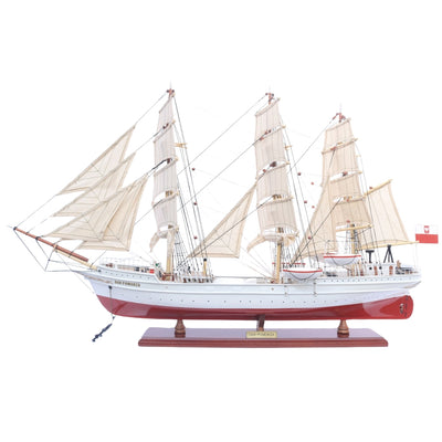 Exklusiv modell av segelfartyget Dar Pomorza 82 cm med möjlighet till personlig gravyr