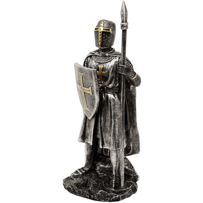Figur Riddare med spjut 20 cm polyresin - MC-23080