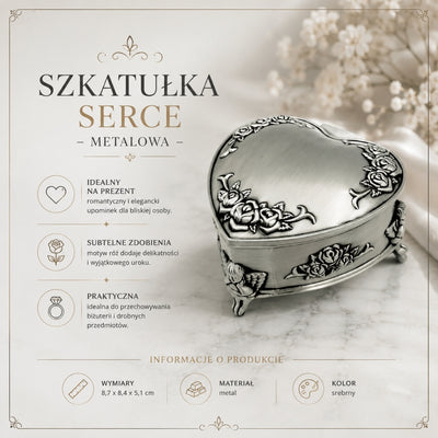 Hjärtformad metallask – 2099