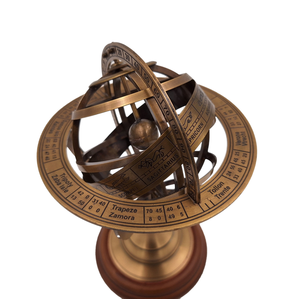 Astrolabium i mässing – höjd 21cm - AMG140