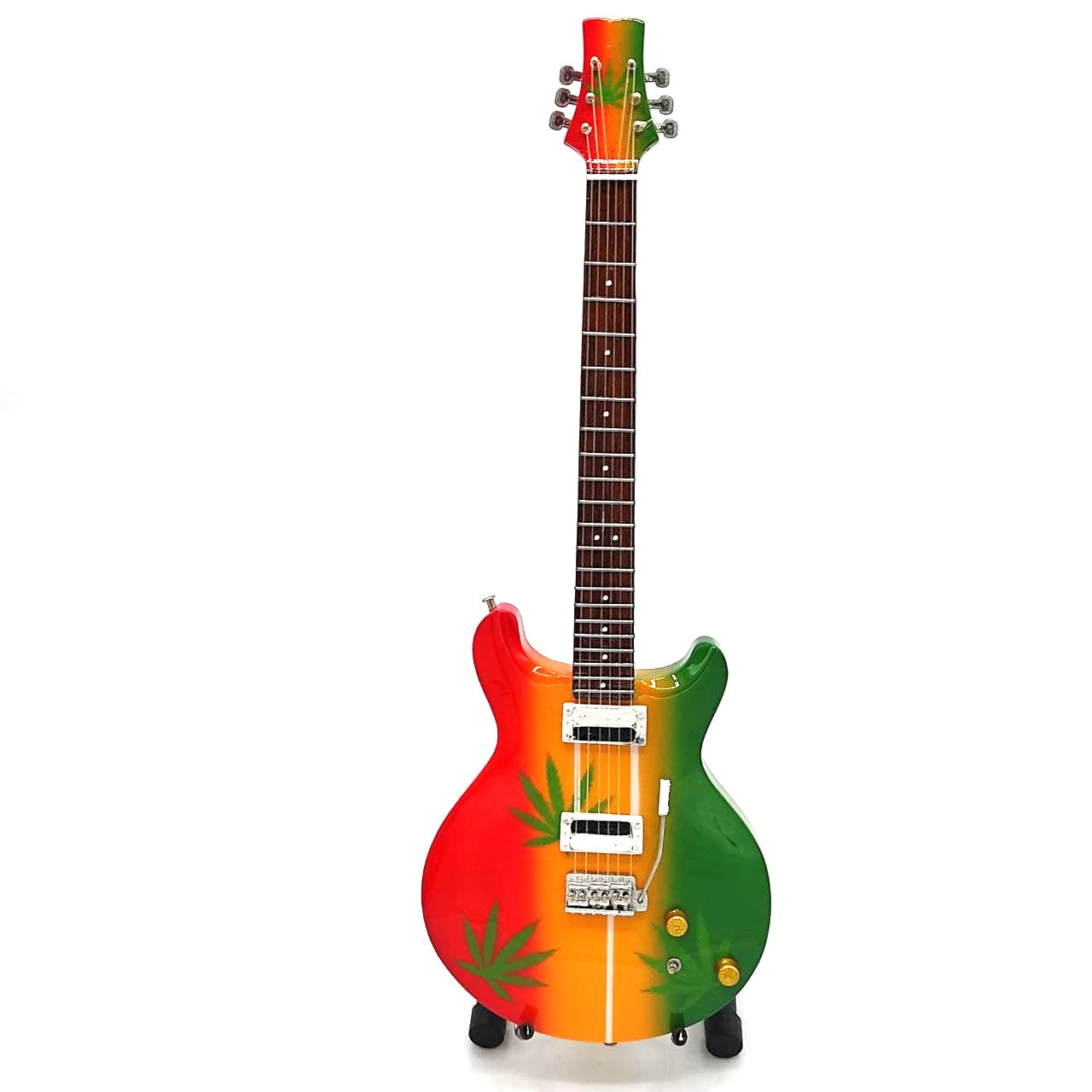 Minigitarr i stil med Bob Marley Tribute Ganja MGT-0468