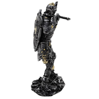 Figur av medeltida riddare med armborst, 20cm, armborstskytt - retropresent - MC-23151