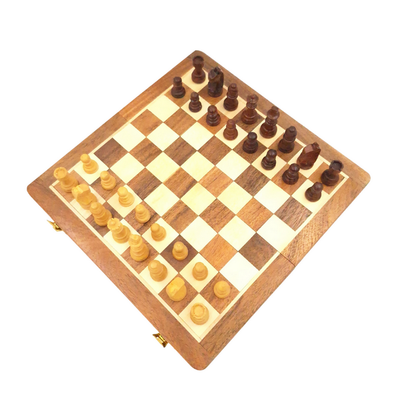 Magnetiskt träschack 25x25cm - DNU-026